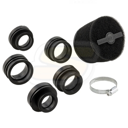 Vzduchový filtr Double Layer 105mm ⌀ 28-43 - černý