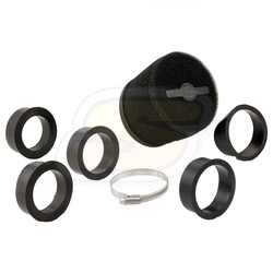 Vzduchový filtr Double Layer 105mm ⌀ 46-62 - černý