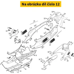 Piaggio Supplem. Rear Fender,V.Start. 00F00700381