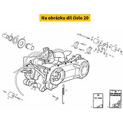 Piaggio Axe Fix. Av. Mot. 00F03002271