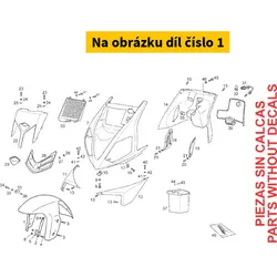 Piaggio Front Mudguar 00G007150215