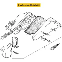 Piaggio Air filter element PIAGGIO Diesis/ Atlantis 50-100 2T 00G03202251