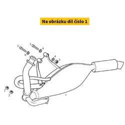 Piaggio Exhaust DERBI GP1 Race 50 2T E2 2005-2007 (with AIS) 00G03469601