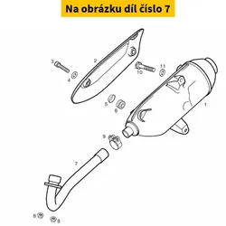 Piaggio Exhaust Pipe 00G03474601