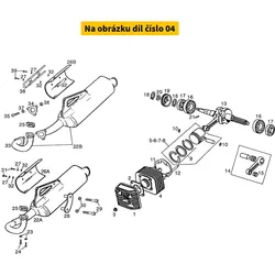 Piaggio Cilinder & Zuiger Ø41 DERBI Atlantis/ Paddock AIR 50 2T E1 (aluminium) 00G05014121