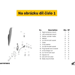 Honda Kit,body mount shield 08R70K1YD10