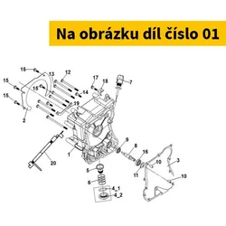 SYM R. Crank Case Cover 11331-MA1-010-FG