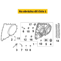 SYM L. Crank Case Cov Assy 1134S-LX1-000