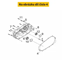 SYM R. Crank Case Cover Gasket 11394-TL1-010