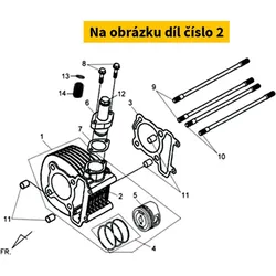 SYM Cylinder Ø52,4 SYM 125 AIR 4T 4V E1>E3 (ARB) 12101-ARB-000