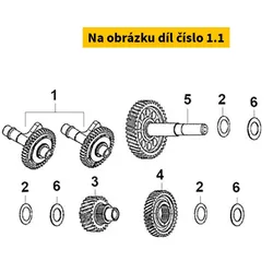 SYM Balan Sha Driv Gear 39t 13333-LX1-300