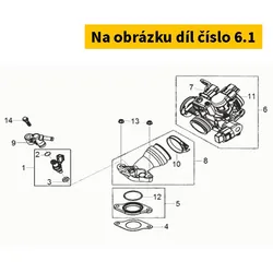SYM Thb. Isc Valve O-Ring Service Parts 16406-F6K-000