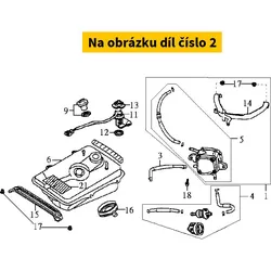 SYM Fuel Pump Cover 16702-KBN-900