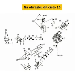 SYM Intake manifold SYM Citycom 125 4T E3 2009-2010 1711A-LGA-000