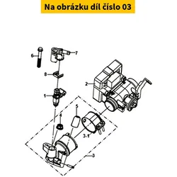 SYM Intake manifold SYM Symphony 125i LC ST 4T E4 2018-2020 1711A-ZBC-000
