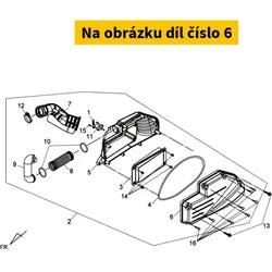 SYM Air/C Cover 17231-HLK-001
