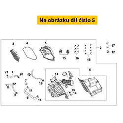 SYM Air/C Cover 17231-LX1-000