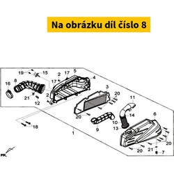 SYM Air/C Connecting Tube 17253-L3D-000