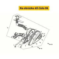 SYM Air/C Connecting Tube 17253-XVA-000