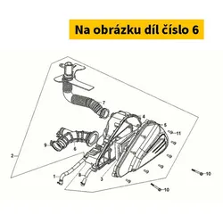 SYM Air/C Connecting Tube 17253-XWA-000