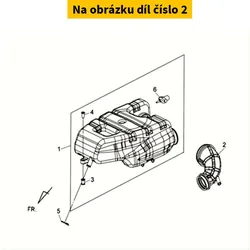 SYM Air/C Connecting Tube B 17254-L4A-000