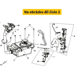 SYM Breather Tube Clip 17369-KB4-670