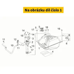 SYM Fuel Tank Comp. 17500-TL1-000