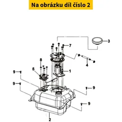 SYM Fuel tank COMP. 17500-XJA-000