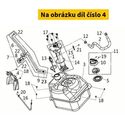 SYM Fuel Tank Heat Guard 17508-LEA-000