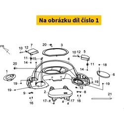 SYM Filler Cap Cover 17509-LYD-000