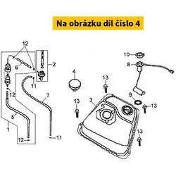 SYM Fuel Filter Cap 17620-X15-000