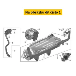 SYM Exhaust SYM HD Evo 125 4T E3 2007-2010 18000-HVA-000