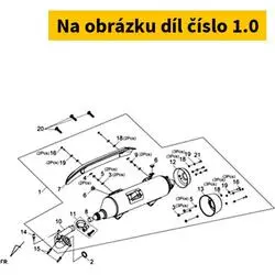 SYM Exh. Muffler Assy. ( Gy-7450u ) 18000-L4U-000