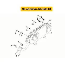 SYM Exhaust SYM Jet X 125i 4T E5 2021-2022 18000-XN1-010