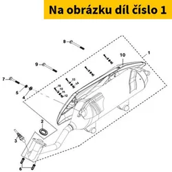 SYM Exh. Muffler Assy.(Bk-001c) 18000-XN8-000-K