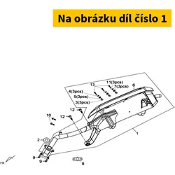 SYM Exhaust SYM Symphony ST 125 4T E3 2015-2016 18000-XRA-000