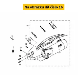 SYM Exhaust SYM Fiddle IV 125i AC 4T E5 2020-2022 18000-XVA-010