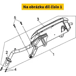 SYM Exhaust SYM Symphony 125 4T E3 2009-2011 18300-ARB-020