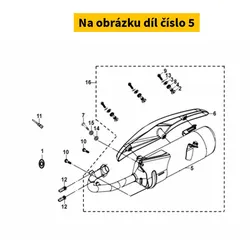 SYM Exh. Muffler Comp 18300-XVA-010