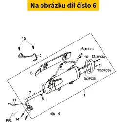 SYM Chrome Protector (With Mounting Bracket? 18318-HNS-000