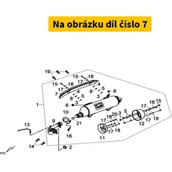 SYM Muffler Protector ( Bk-001u/Gy-7450u ) 18318-L6T-000-KA