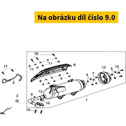 SYM Exh.Pipe Comp 18320-LCA-300