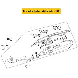 SYM Exh. Pipe Comp. 18320-LX1-300