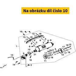 SYM Rr. Mudguard Stay Rubber 18321-L6C-000