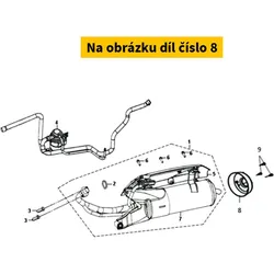 SYM Muffler Rear Protector 18328-HE1-000