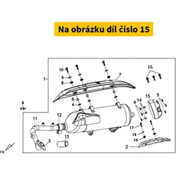 SYM Muffler Rear Protector 18328-HE1-900