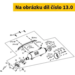 SYM Muffler Rear Protector 18328-L4A-000