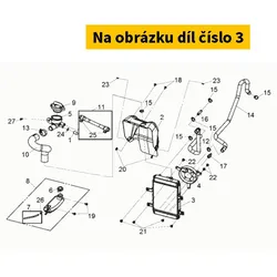 SYM Radiator Comp 19010-L1A-900