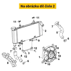 SYM Radiator Comp 19010-LX1-000