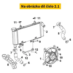 SYM Radiator Filler Cap Comp. 19111-D71-000